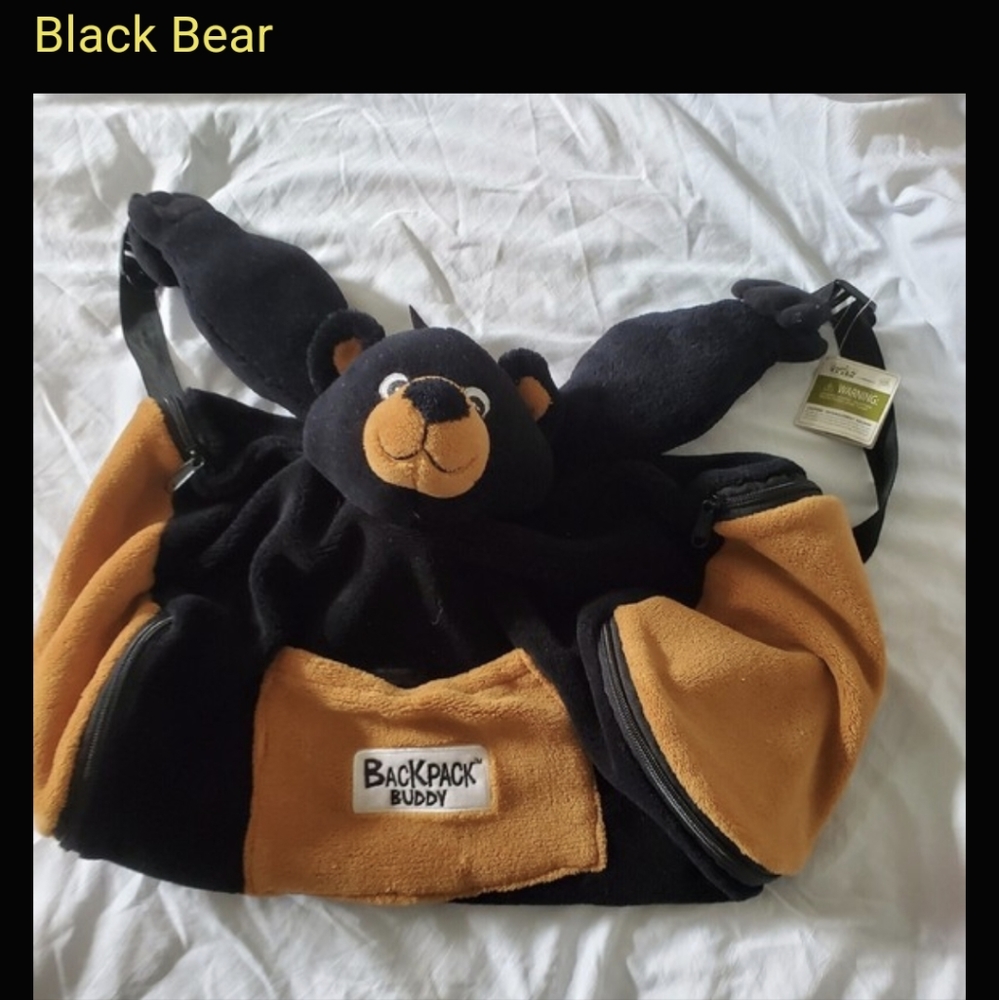 NWT Wild Habitat Backpack buddy Black Bear